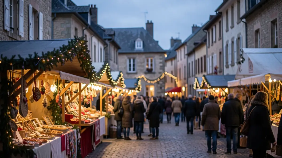 Generic image: with stalls and warm lights.