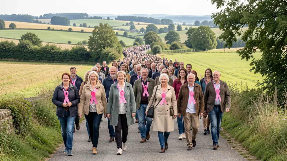 Generic image of solidarity walkers in a landscape.