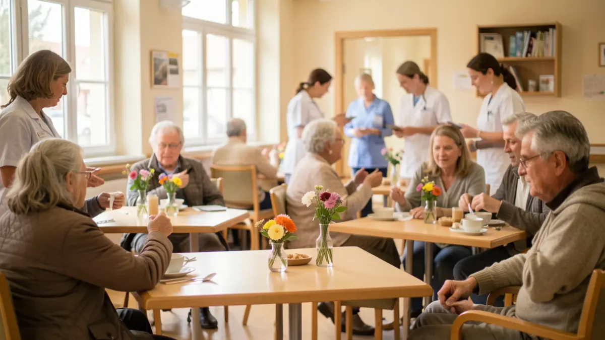 Image générique d'une salle commune d'hôpital français.