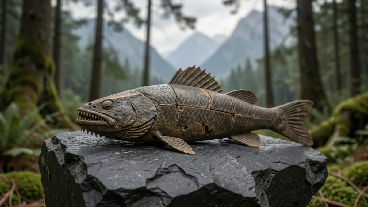 Fossil of the fish Stephaniella melanocephala discovered at Mines Saint-Étienne.