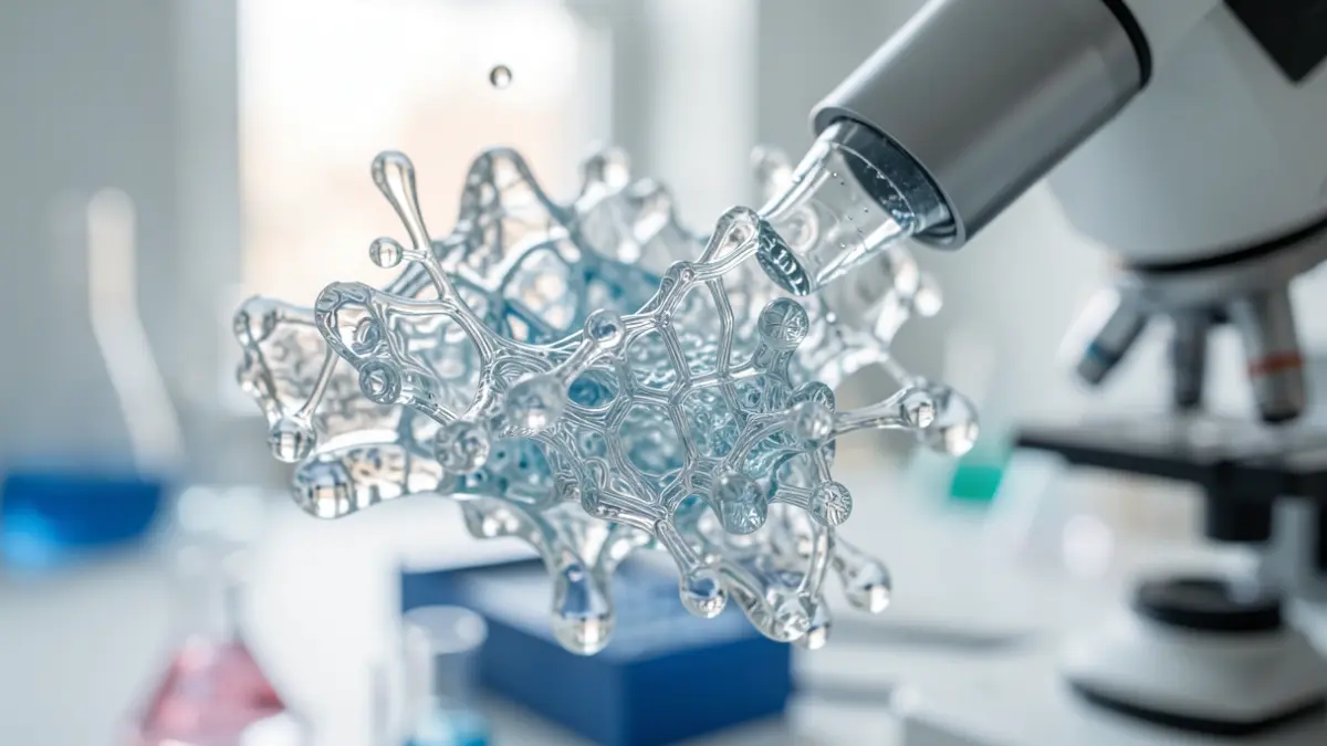 Generic image of complex nanostructure visualization under an electron microscope.