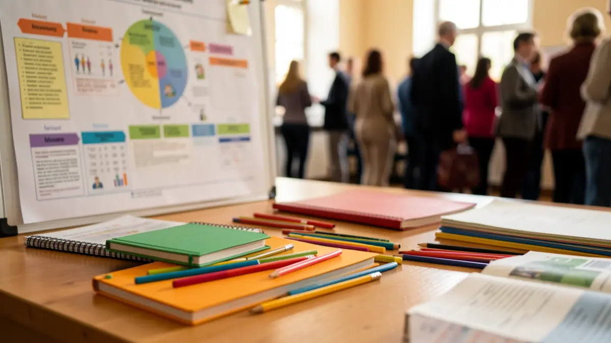Generic image of school supplies on a desk.