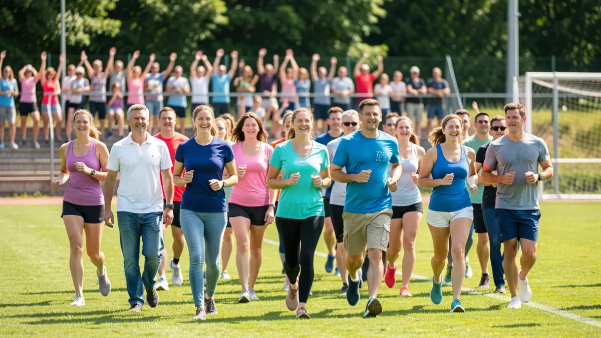 Generic image of participants in a solidarity walk-run.