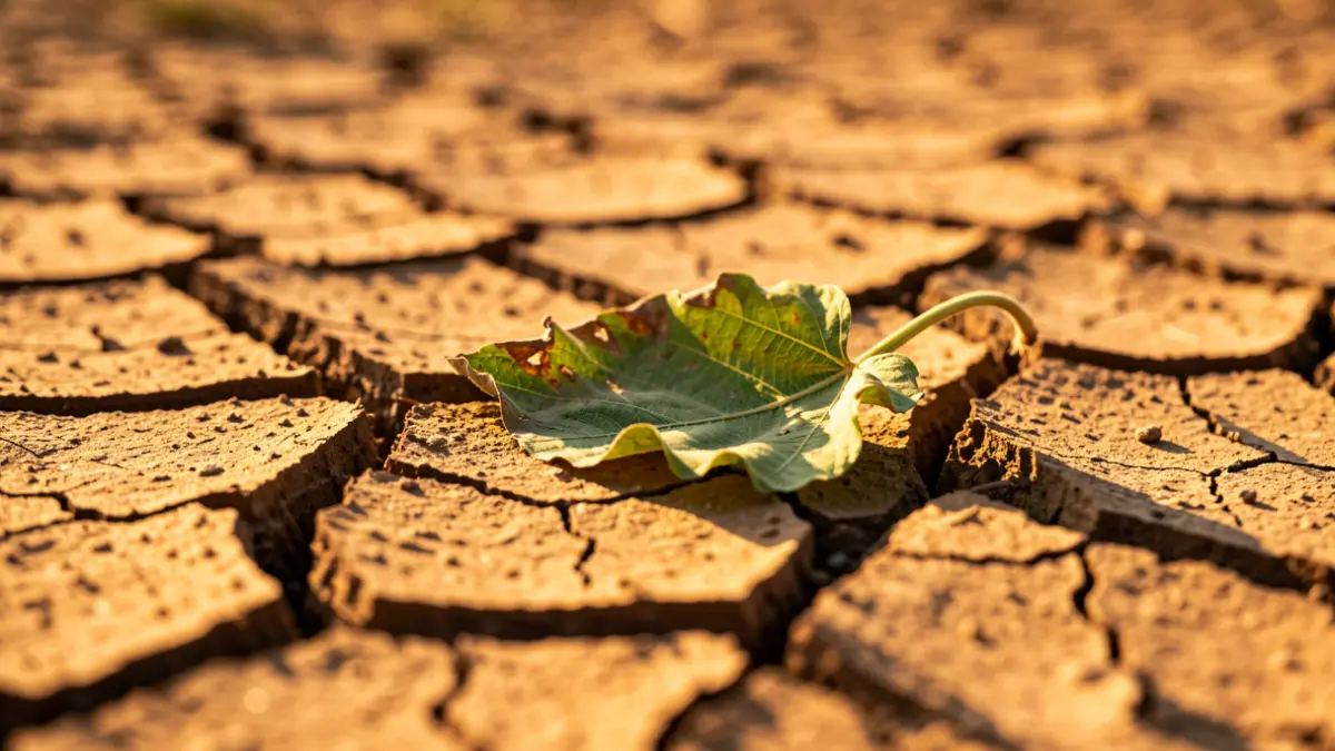 Image générique de terre craquelée par la sécheresse.