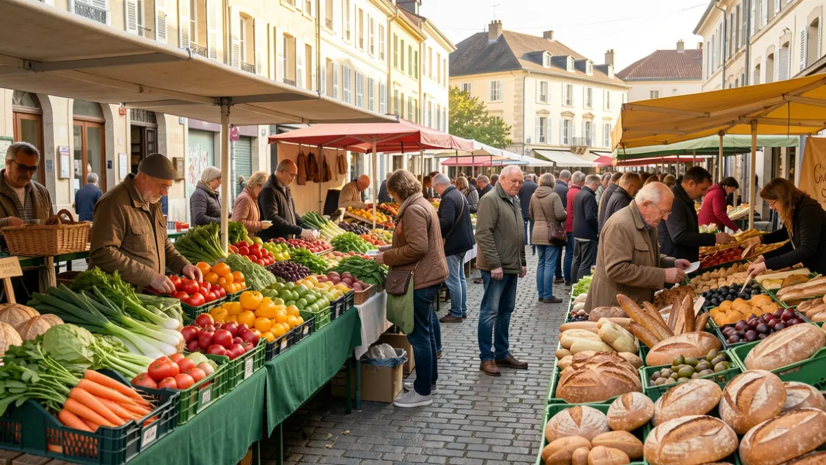 Generic image of local products and passionate producers at the Food Forum in Vichy.