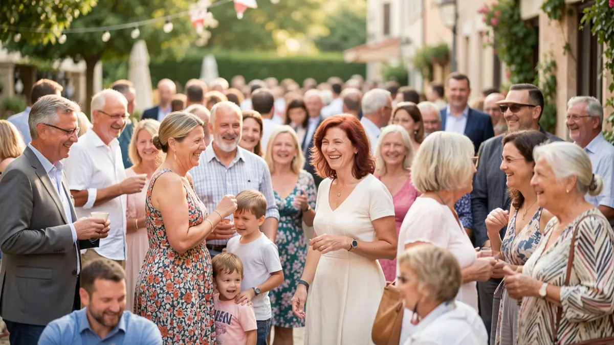 Generic image of people participating in a festive outdoor event.